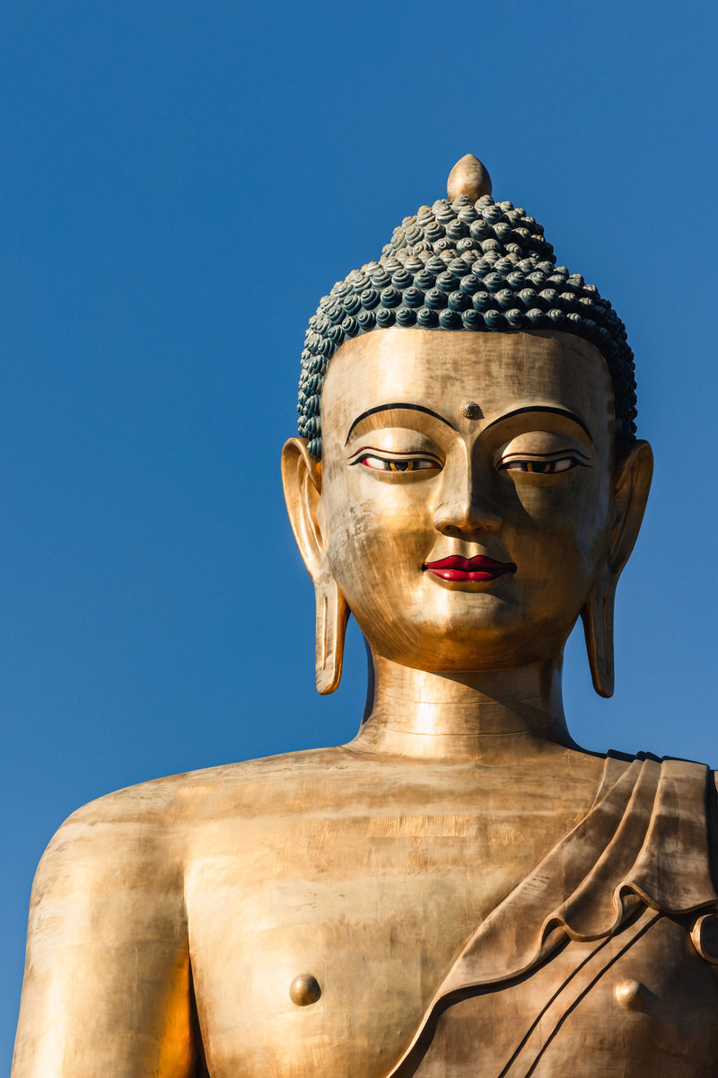 Buddha Dordenma statue overlooking Thimphu valley
